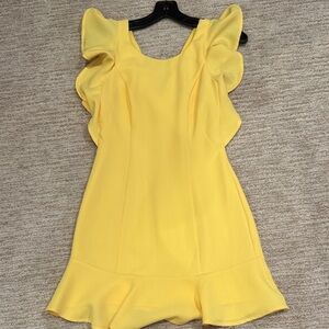 Yellow Ruffled Dress